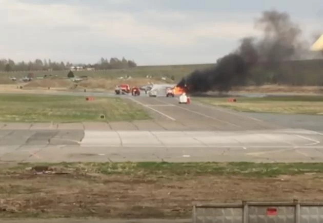 Ρωσία: Ντοκουμέντο από το MΙG-31 που πήρε φωτιά – Βίντεο που κόβει την ανάσα